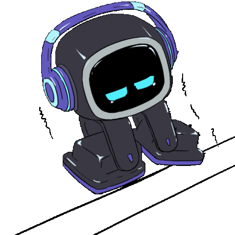 Emo Scared Livingai Sticker