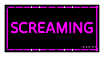 Neon Screaming Sticker