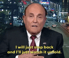 news rudy giuliani i will just step back and ill just watch it unfold GIF