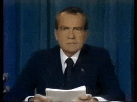 Resigning Richard Nixon GIF