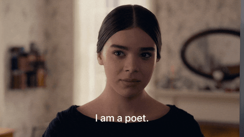 Hailee steinfeld poetry gif by apple tv+ - find & share on giphy