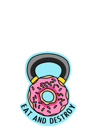 Fitness Crossfit Sticker by Donut Destroyer