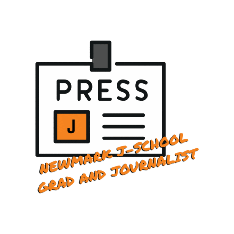 Press Sticker by Newmark J-School