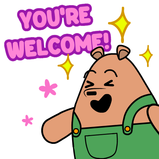 You Are Most Welcome Sticker