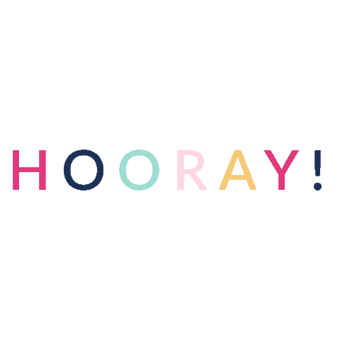Hooray Celebrate Sticker by Jessica Brees Photography