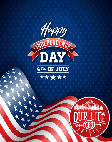 Happy Independence Day GIF by info@ourlifecbd.com