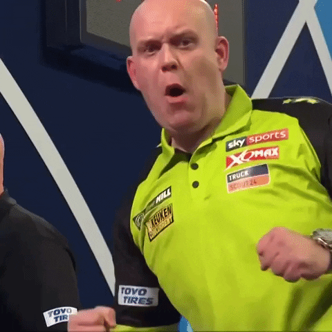 Michael Van Gerwen Yes GIF by DAZN North America - Michael Van Gerwen Yes GIF by DAZN North America