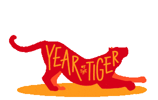 Chinese Tiger Sticker by Yeremia Adicipta