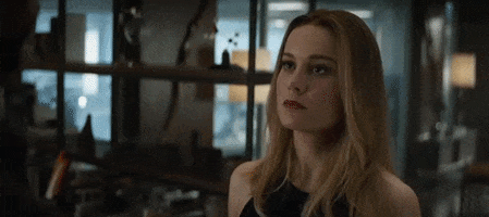 captain marvel smile GIF
