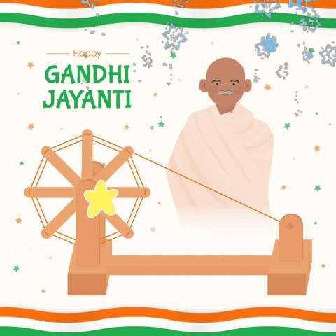 Gandhi Jayanti Trending GIF by techshida - Find & Share on GIPHY