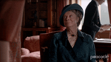 Downton Abbey Sit GIF by PeacockTV