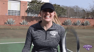 Women Tennis GIF by Columbia College