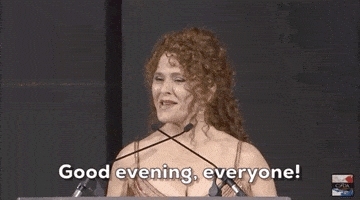 bernadette peters good evening everyone GIF by CFDA