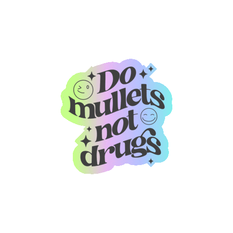 Mullet Sticker by United By Short Hair