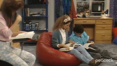Studying Saved By The Bell GIF by PeacockTV - Find & Share on GIPHY
