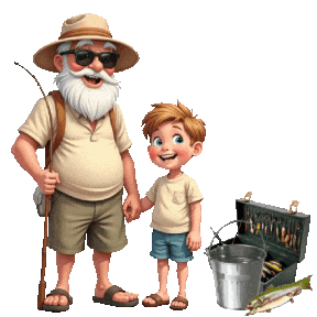 Gone Fishing Fish Sticker