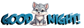 Good Night Fox Sticker