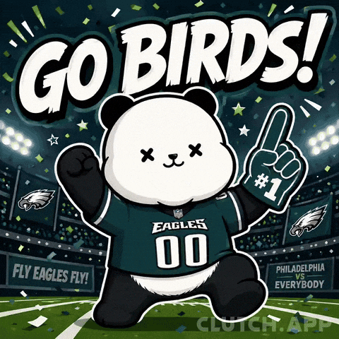 Philadelphia Eagles Football GIF by Kanpai Pandas