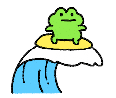 Wave Drawing Sticker