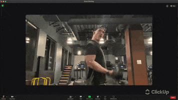 Workout Zoom GIF by ClickUp