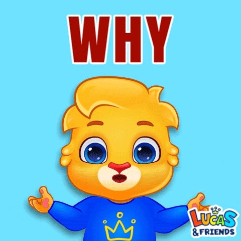 Confused Why Me GIF by Lucas and Friends by RV AppStudios