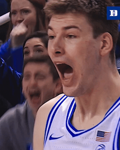 Flip Yell GIF by Duke Men's Basketball