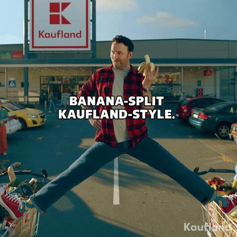 KauflandCesko shopping banana split kaufland GIF