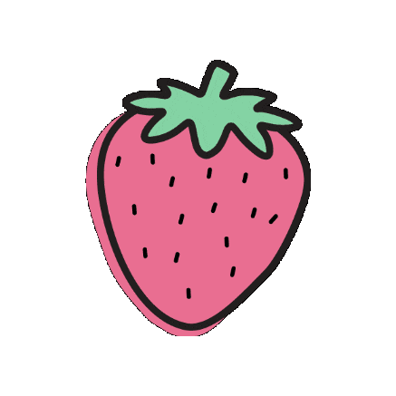 Pink Fruit Sticker by Mane