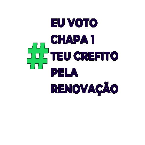 Chapa 1 Teu Crefito Sticker