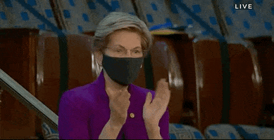 Elizabeth Warren Fist Pump GIF by GIPHY News