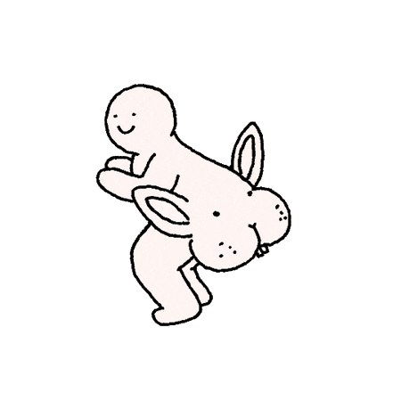 Bunny Eating Sticker by Master Tingus