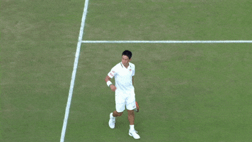 happy kei nishikori GIF by Wimbledon