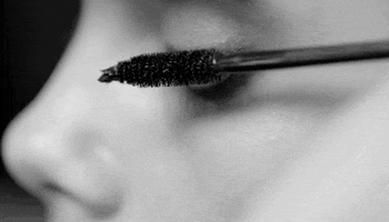 black and white makeup GIF