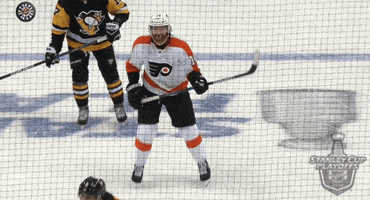 excited philadelphia flyers GIF by NHL