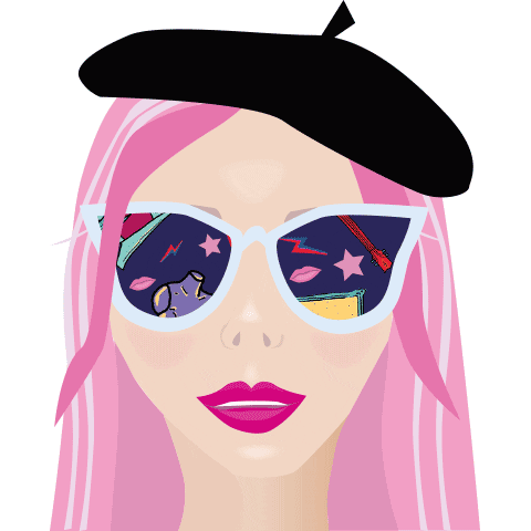 Girl Sticker