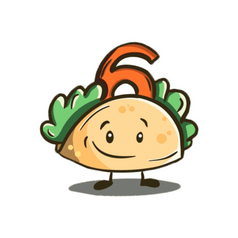Los Tacos de la 6 Sticker