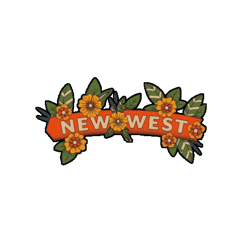 New West 25Th Sticker by New West Records