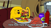 adventure time eating GIF