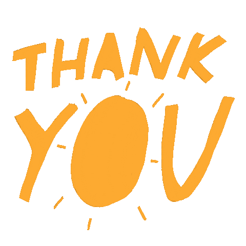 Thanks Thank You Sticker by Garden24