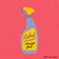 Alcohol Cleaning Up GIF by Maria Jose Guzman