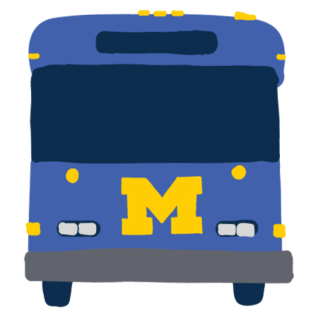 Bus Umsocial Sticker by University of Michigan