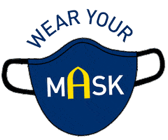Mask Augievikings Sticker by Augustana College