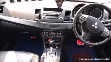 Driving Mitsubishi Lancer GIF by Namaste Car