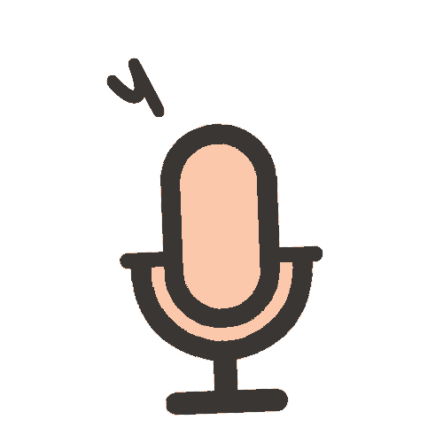 Microphone Sticker by Sarah Davidson