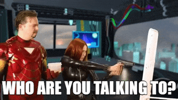 Who Are You Talking To Iron Man GIF by The Sean Ward Show