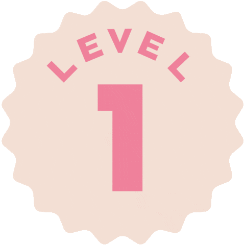Level 1 Sticker by Roll Happy