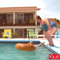 Pool Party Swimming GIF by TLC