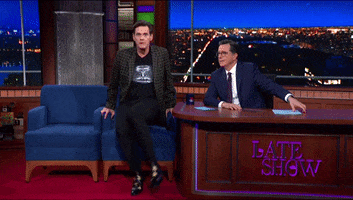 Jim Carrey GIF by The Late Show With Stephen Colbert