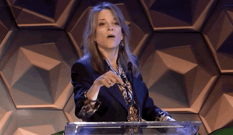  enough marianne williamson stop right there thats enough with that GIF