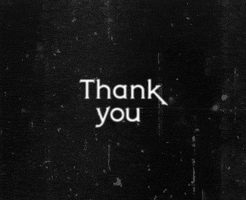 Black And White Thank You GIF by hoppip